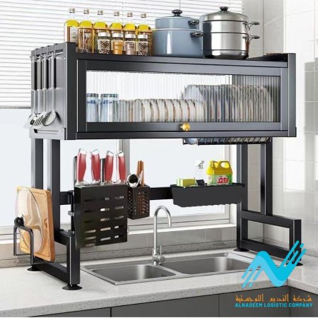 منظم المطبخ المعدني الفاخر طبقة واحدة